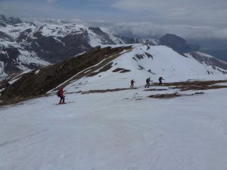 Discesa sulla cresta