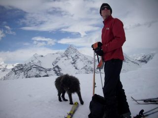 al colle con la grivola dietro