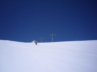 inizia la discesa dal Monte Chaz Duraz...