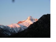 Il Pelvo d'Elva dal Bosco dell'Aleve all'alba
