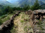 la mulattiera che scende a Monbasso