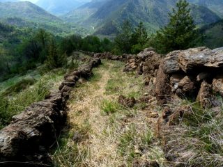 la mulattiera che scende a Monbasso
