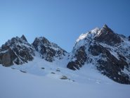 a destra il canale della madre di dio a sinistra canale De Cessole