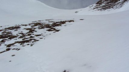 ultimo pendio che porta al Colle di Stau