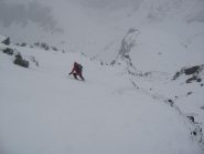 in discesa nel tratto superiore del canale