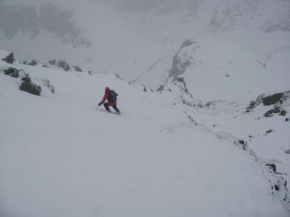 in discesa nel tratto superiore del canale