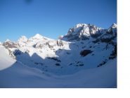 Il Gran Paradiso tra luci e ombre delle sette del mattino dal colle dei Becchi