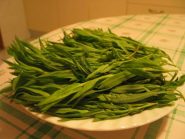 qui, prima della fioritura, pronta nel piatto