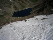 Ultima lingua di neve sotto il Chiotas. Ancora buona!