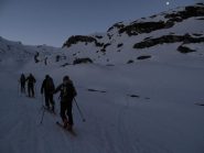 L'itinerario sulla sinistra del posto tappa