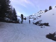 Enrico all'uscita dal bosco