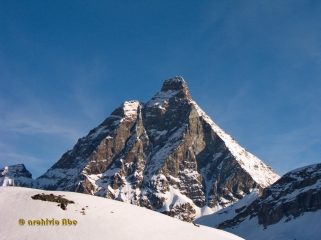 Omaggio di rito alla Gran Becca (è sempre lì!)