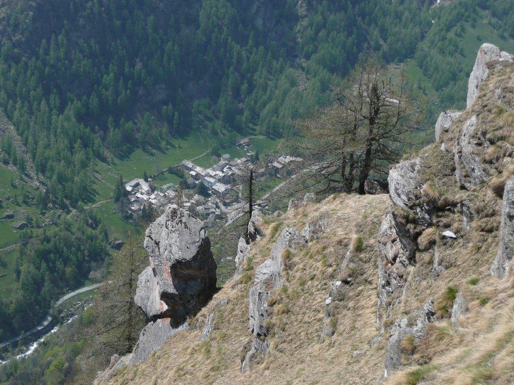 Campiglia Soana dalla dorsale