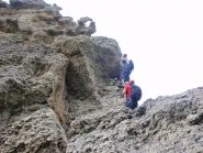 il punto piu' impegnativo della discesa