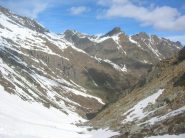 Scendendo dal Col Moussaillon vista sul Colle di Laevodilec (ultimo a sinistra)