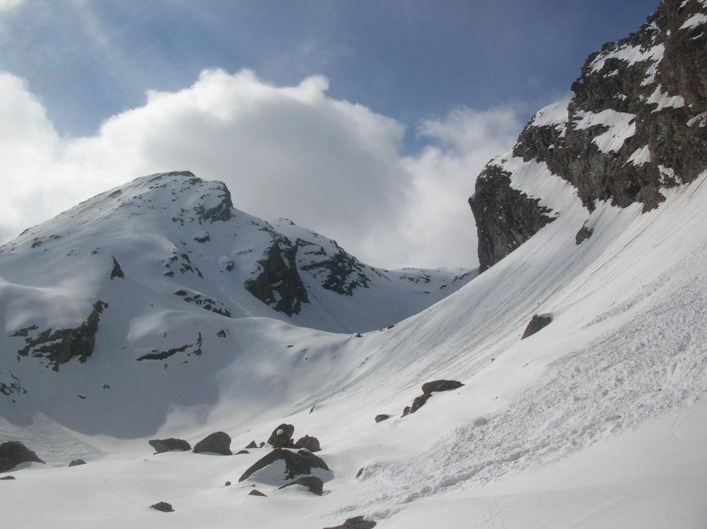 Vallone di discesa dal Col Moussaillon