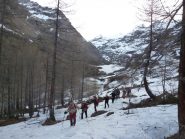 Portage lungo il sentiero