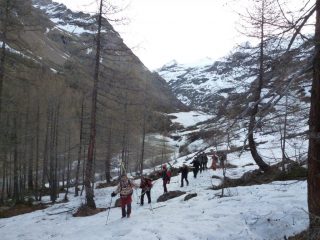Portage lungo il sentiero