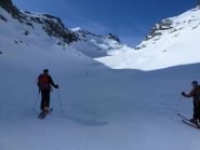 Il ghiacciaio Cian ed il colle Chavacour