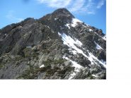 La cresta nord-est del M.Aquila dal Col Chiva