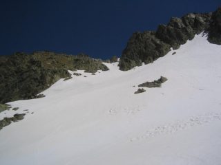 Dal colletto in discesa