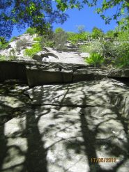 Partenza della via.