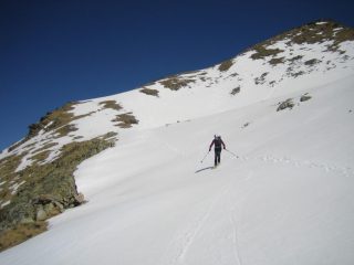 discesa dalla cima