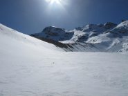 Morena che separa Gh. di Giasson da Gh. di Invergnan, sullo sfondo Grande Rousse