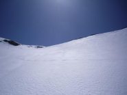 la mia firma di discesa  dalla vetta verso il colletto...