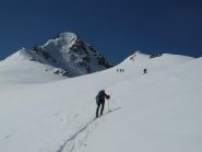 arrivando in prossimità della cresta finale