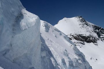 In discesa, sotto il seracco 