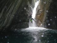 luca nella goulotte dei massi.