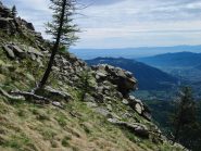 Strane forme di roccia sotto Castel Oddino