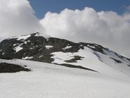 La cresta di salita vista dal Bistinenpass
