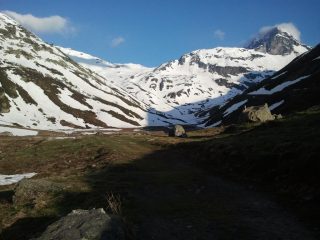 Il pianoro dopo le baite