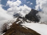 Parte terminale sulla cresta sotto il Bric Rutund
