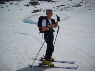 Paola sopra il laghetto di Pratorotondo