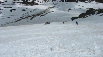 Discesa verso il pianoro....