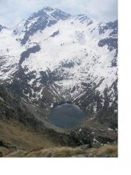 Il Lago di Frudiera e il M.Nery dal M.Rena