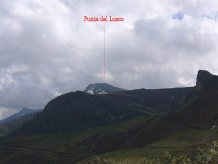 la Punta del Lusco dalla strada della Brignola