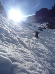 la neve non è delle migliori...