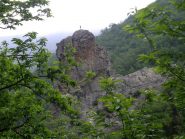 Sulla sx la via di salita sulla dx la discesa