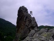 La parte alta della via di discesa