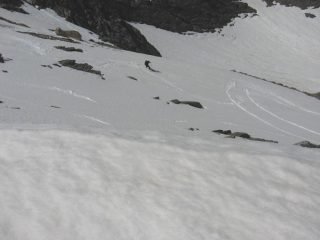 Discesa dal sentiero estivo