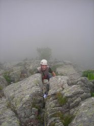 Non si vedeva molto per la nebbia, anche Claudio non vedeva nulla!!!