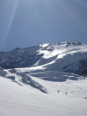 in discesa...la vetta sullo sfondo