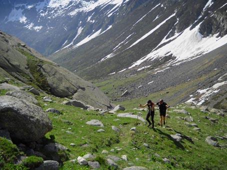 in salita prima del bivacco