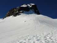 l'ultimo ripido pendio prima del pizzo Stella  