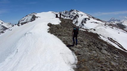 salendo verso la vera cima della Dormillouse (2-6-2012)