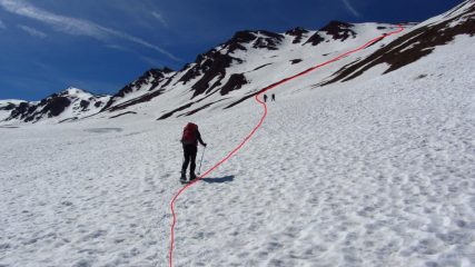 salendo verso il filo della cresta (2-6-2012)